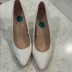 Kate Spade White Patent Leather Heels